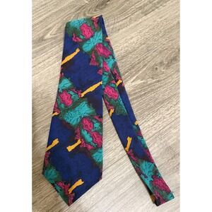 J. Garcia Silk Tie Abstract Colorful‎ Jerry Garcia Grateful Dead Wearable Art